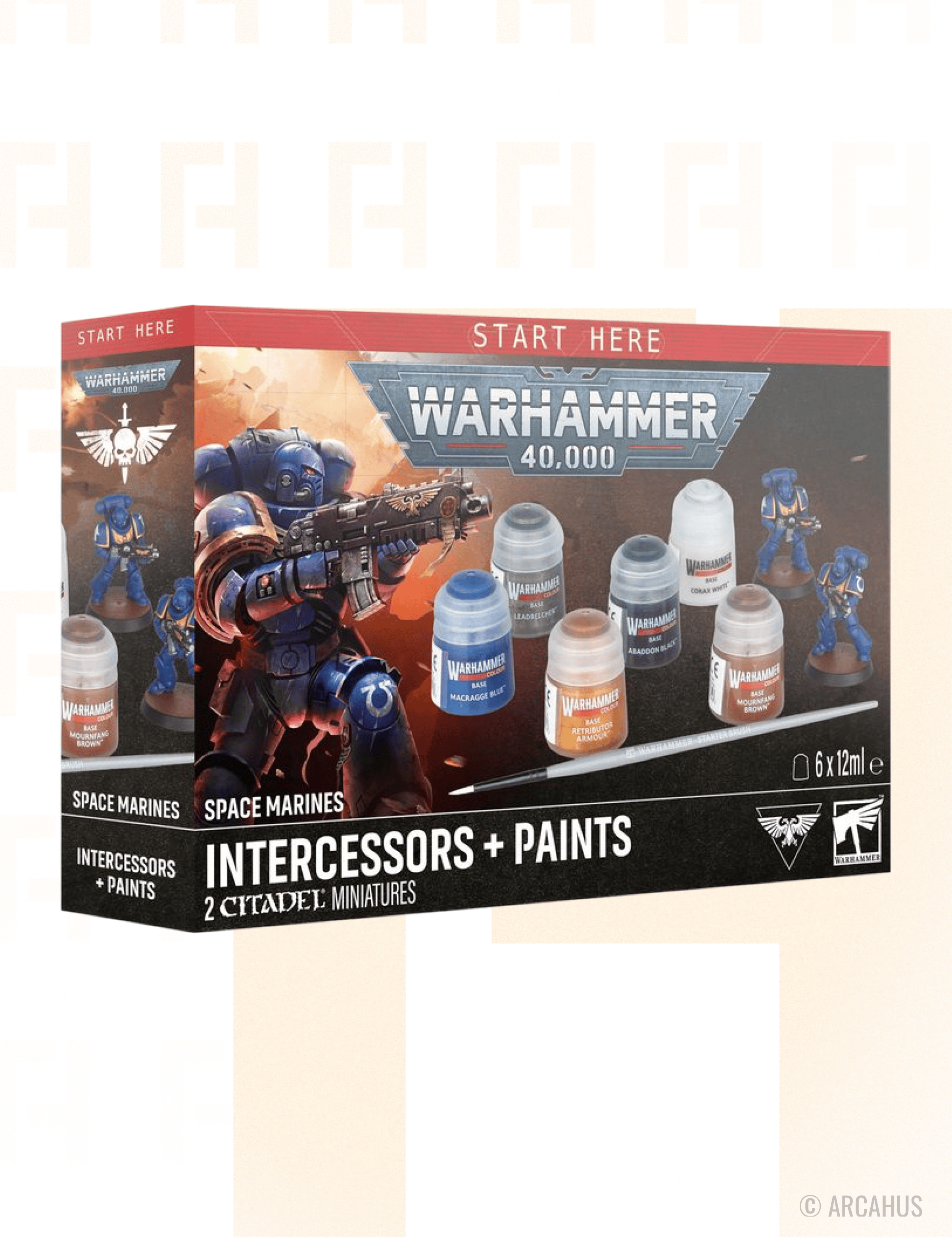 Space Marines: Intercessors + Set de Peinture - Figurine Miniature Warhammer 40,000