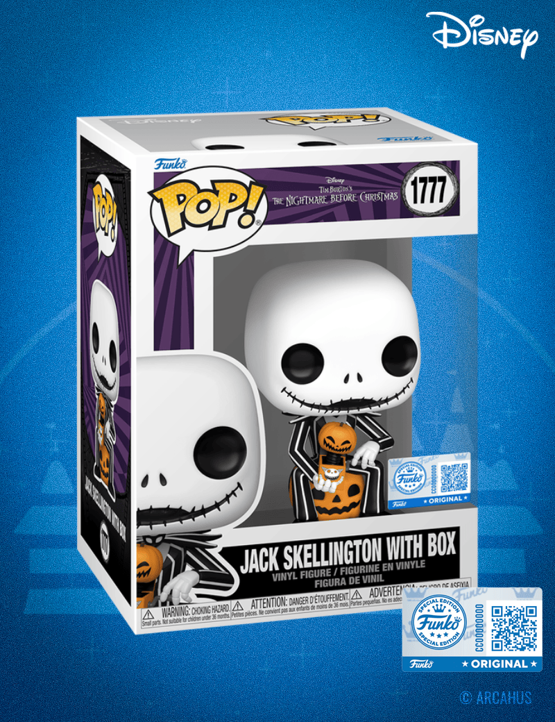 Jack avec boite n°1777 - Figurine Funko POP! Disney The Nightmare before Christmas