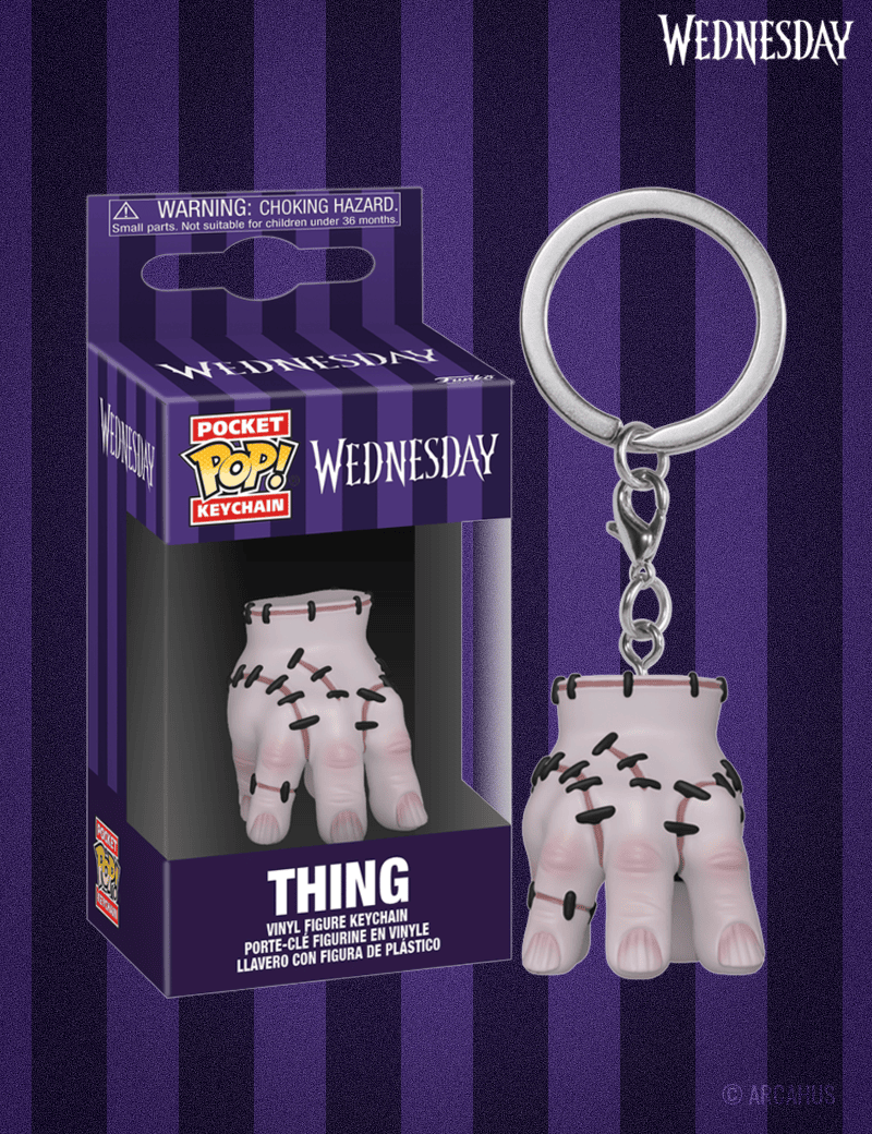 La Chose Porte-clé - Figurine Funko POP! Pocket Keychain Wednesday (Mercredi)