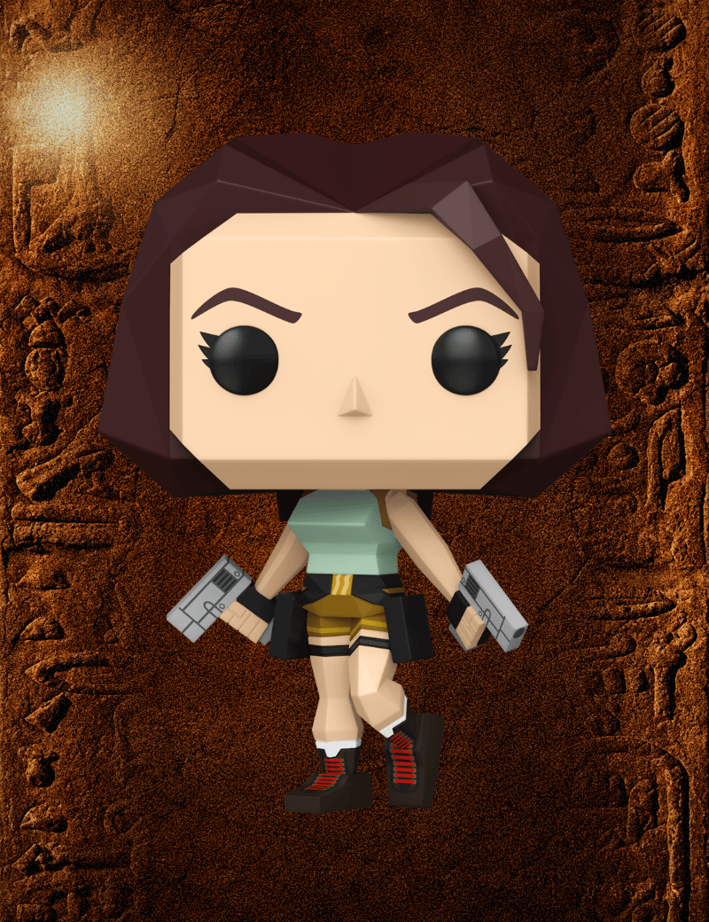 Lara Croft (Polygon) n°1192 - Figurine Funko POP! Games Tomb Raider