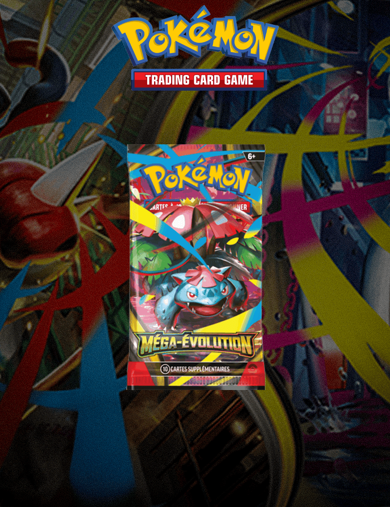 Booster Méga-Évolutions - Booster 1pc Aléatoire Pokémon VF ME01 Méga-Évolutions