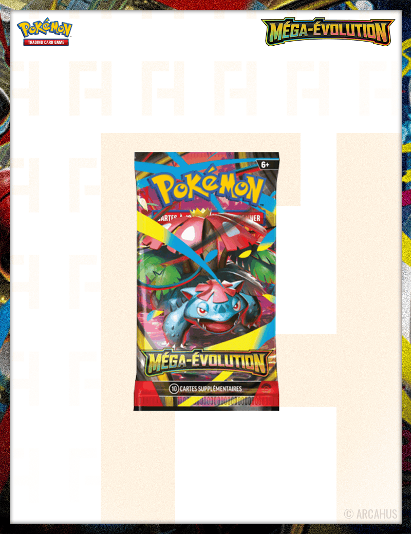 Booster Méga-Évolutions - Booster 1pc Aléatoire Pokémon VF ME01 Méga-Évolutions