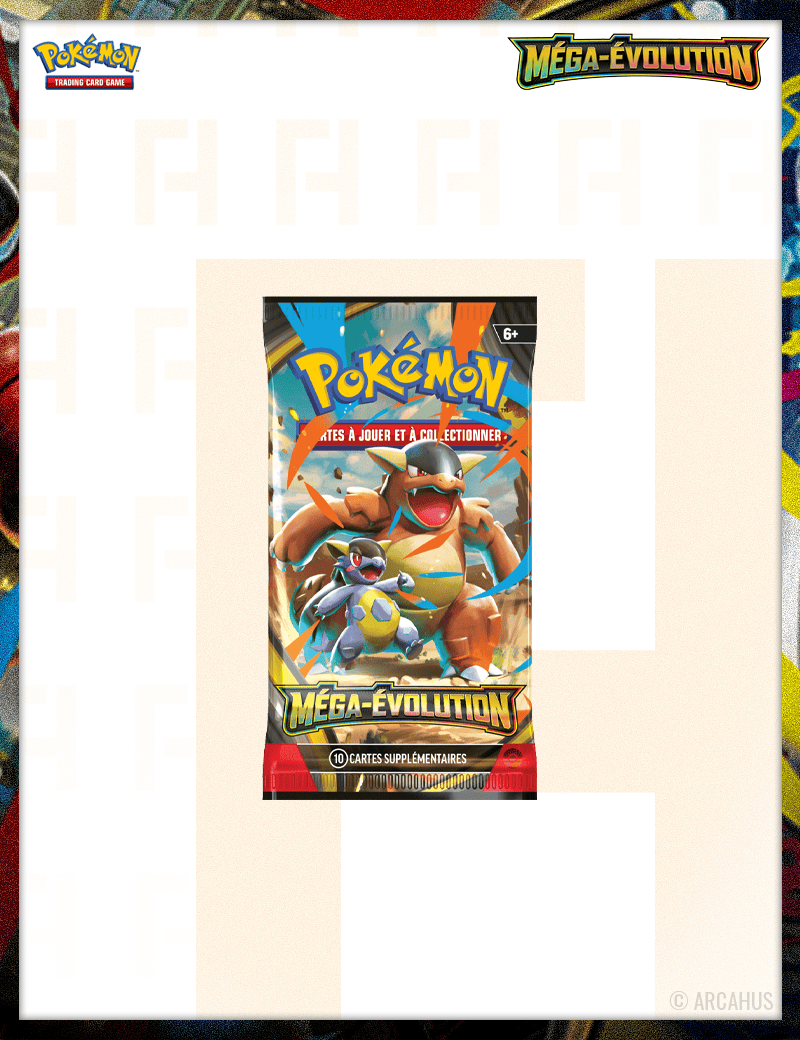 Booster Méga-Évolutions - Booster 1pc Aléatoire Pokémon VF ME01 Méga-Évolutions