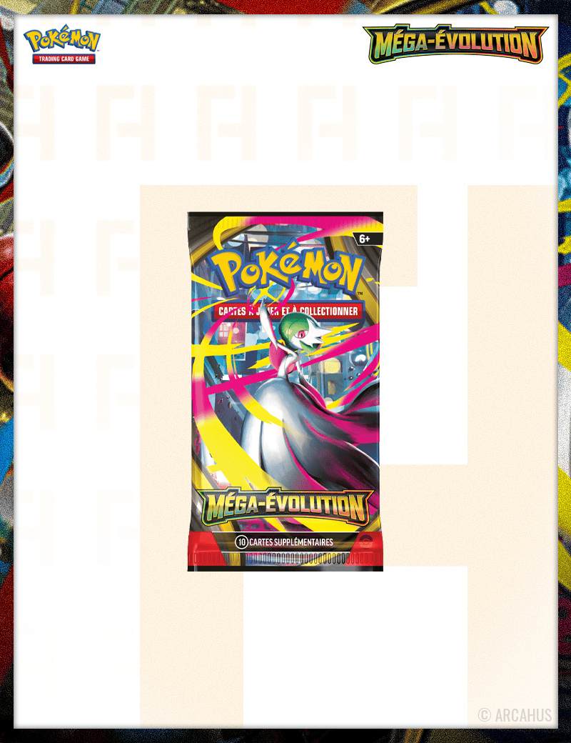 Booster Méga-Évolutions - Booster 1pc Aléatoire Pokémon VF ME01 Méga-Évolutions