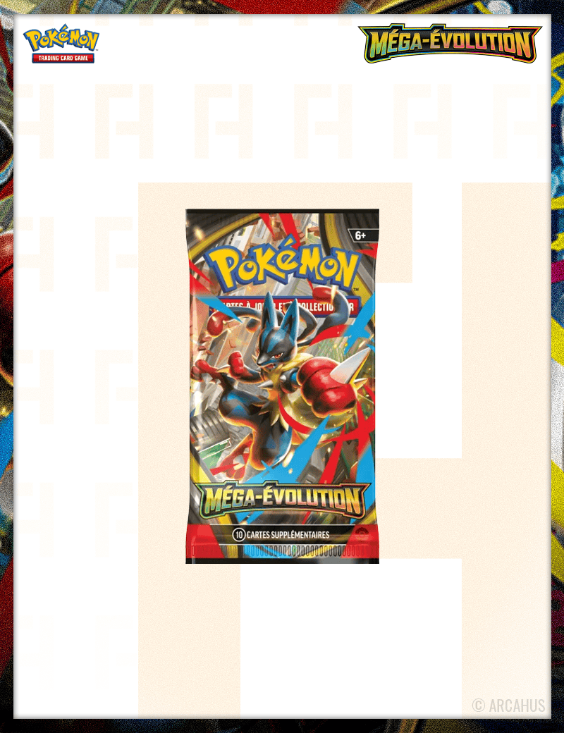 Booster Méga-Évolutions - Booster 1pc Aléatoire Pokémon VF ME01 Méga-Évolutions