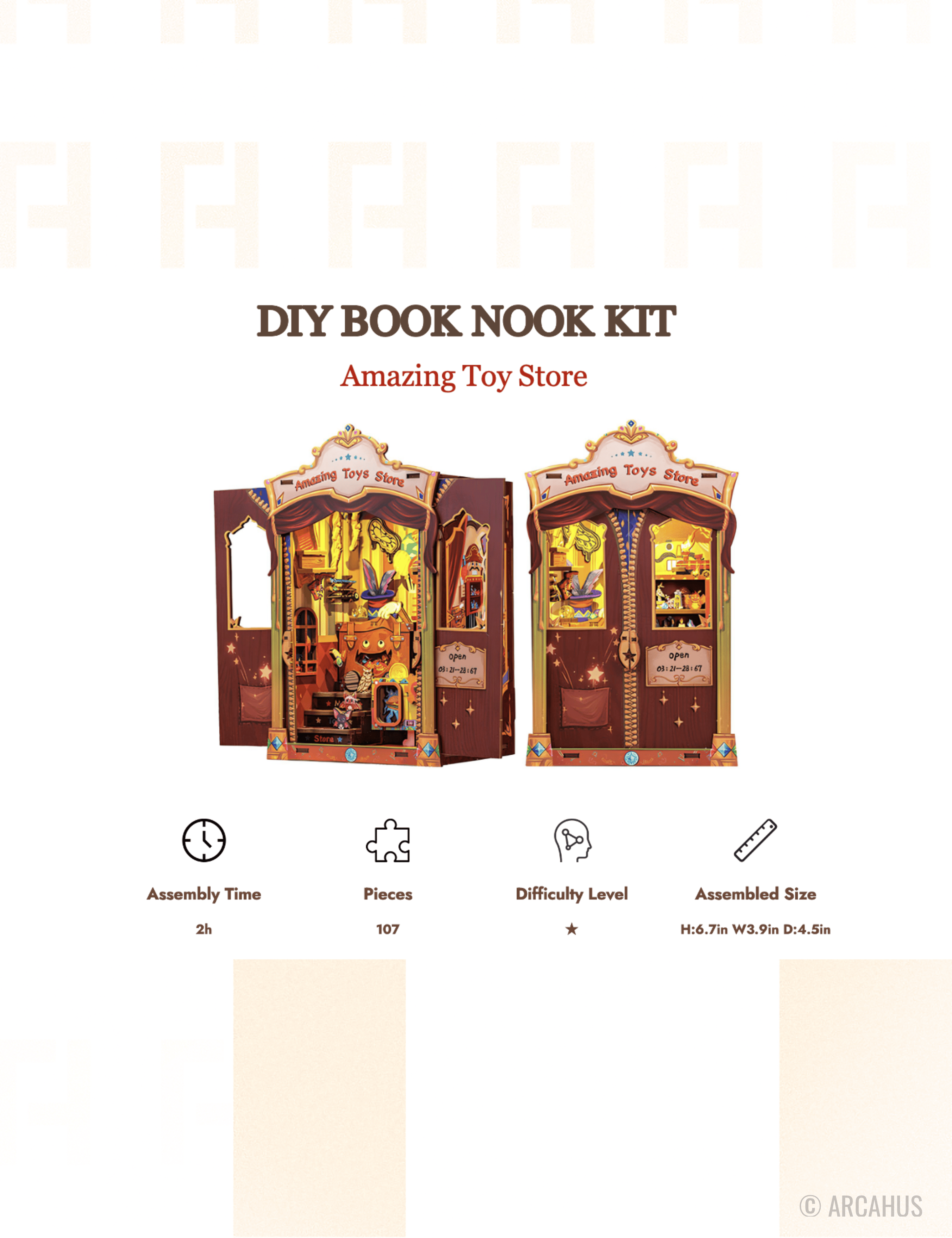 Magasin de Jouets - Book Nook DIY + Eclairage LED