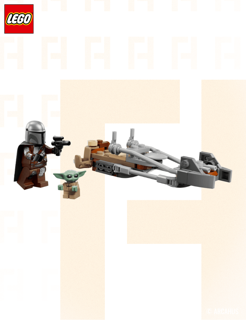 Le speeder bike du Mandalorien et Grogu - Lego Star Wars 75436