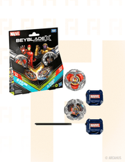 Marvel Iron Man 4-80B & Thanos 4-60P Dual Pack - BEYBLADE X