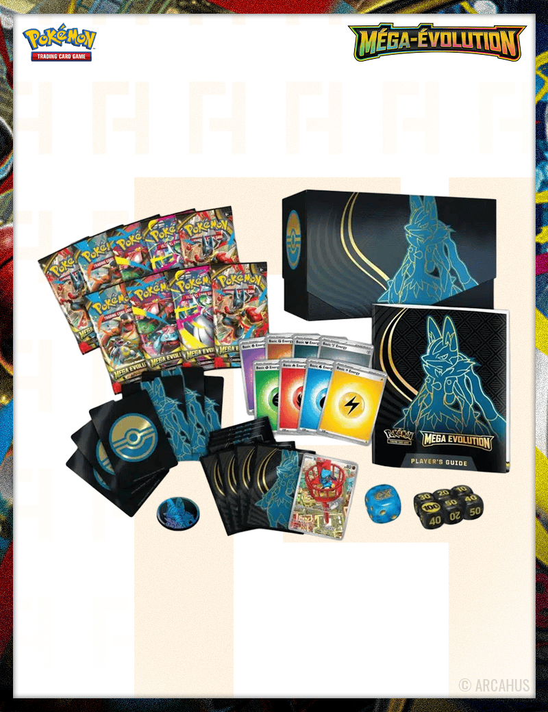 Coffret Dresseur d’Élite : Méga-Lucario -  ETB Pokémon VF ME 01 Méga-Évolution