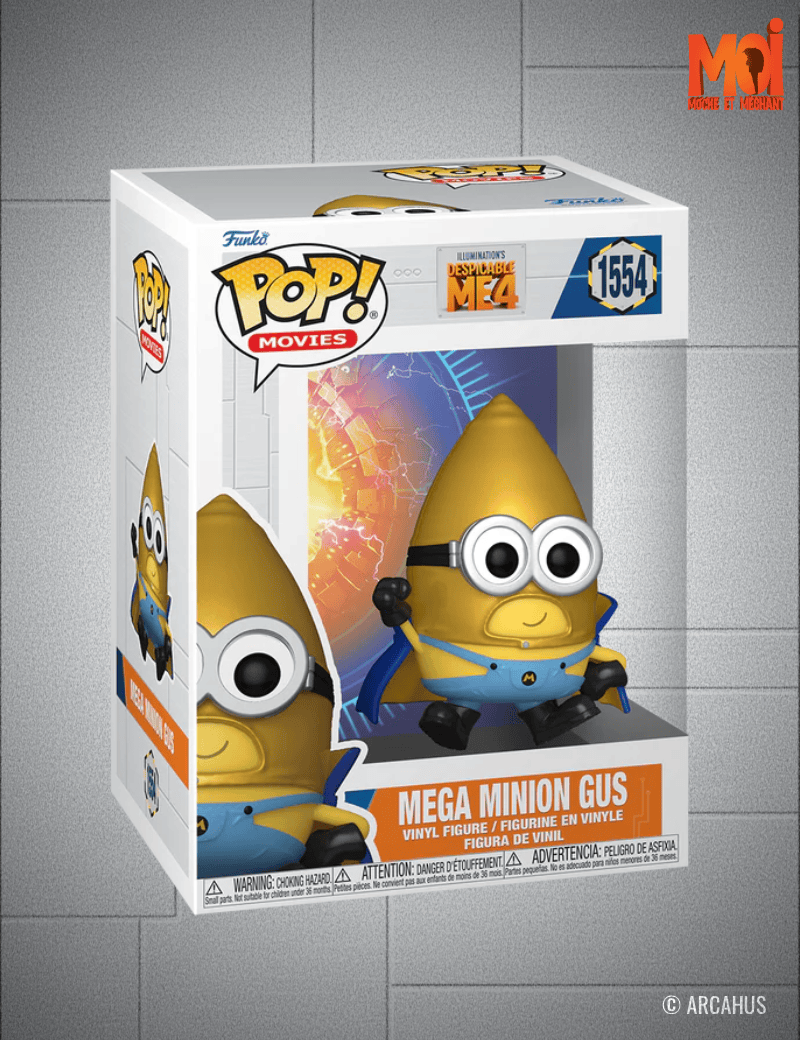 Mega Minion Gus n°1554- Figurine Funko POP! Movies Moi Moche et Méchant 4