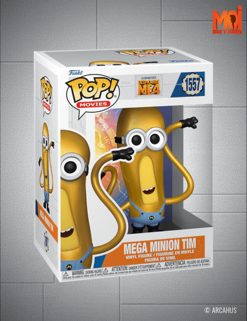 Mega Minion Tim n°1557- Figurine Funko POP! Movies Moi Moche et Méchant 4