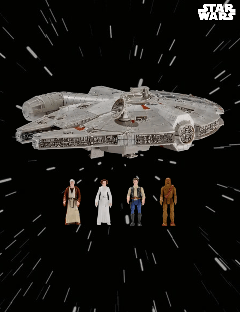 Millennium Falcon - Véhicule 30cm & Figurine Assault Class Star Wars Micro Galaxy Squadron Series 1