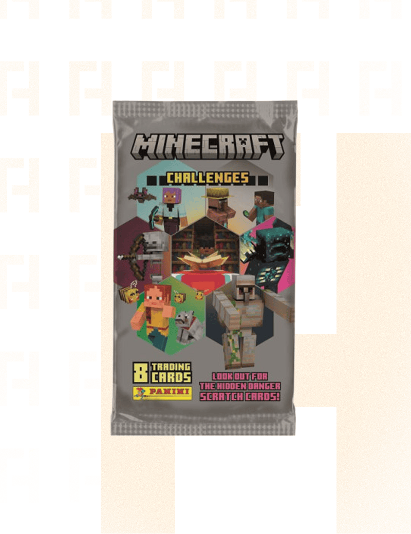 Minecraft - Panini Pochette 8 Trading cards