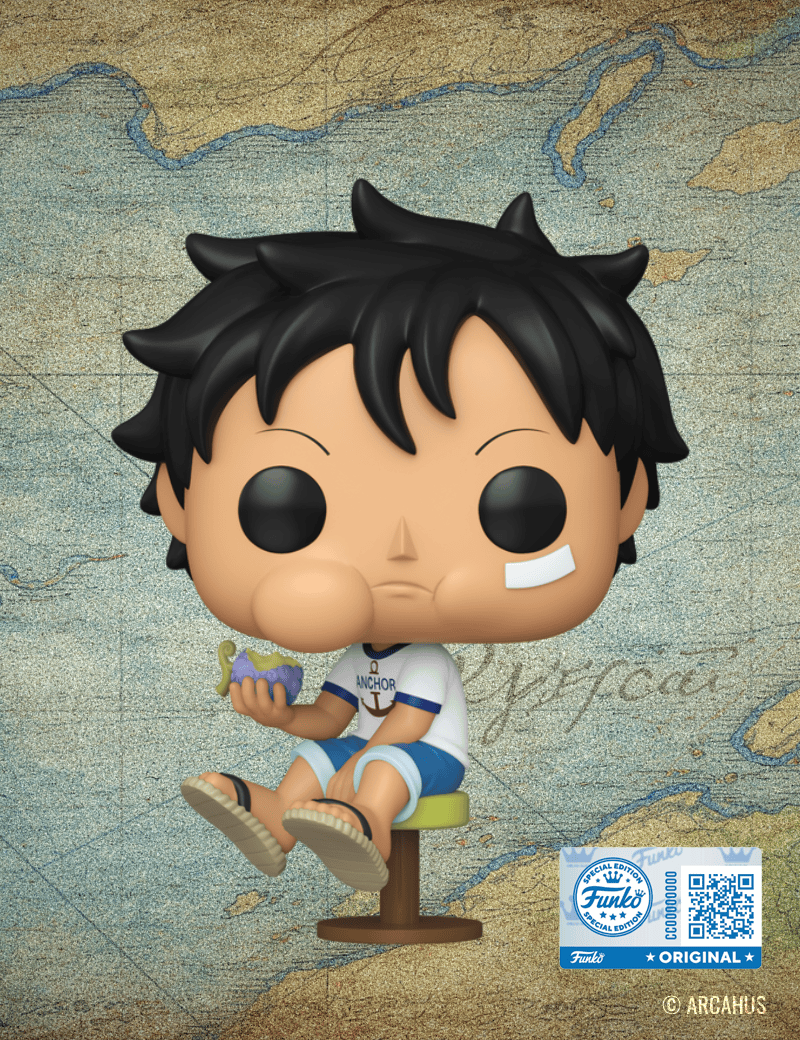 Luffy enfant mangeant un Fruit du Démon n°2402 - Figurine Funko POP! Animation One Piece