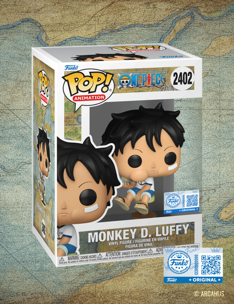 Luffy enfant mangeant un Fruit du Démon n°2402 - Figurine Funko POP! Animation One Piece