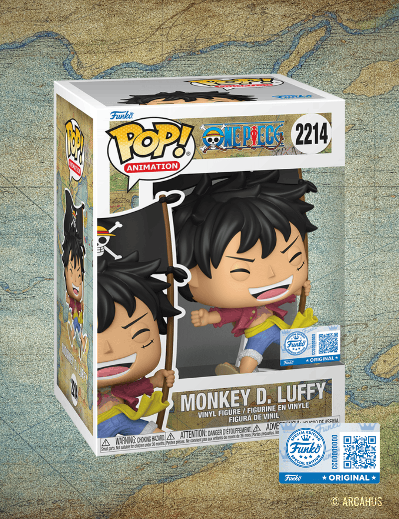 Monkey D. Luffy avec Drapeau n°2214 - Figurine Funko POP! Animation One Piece