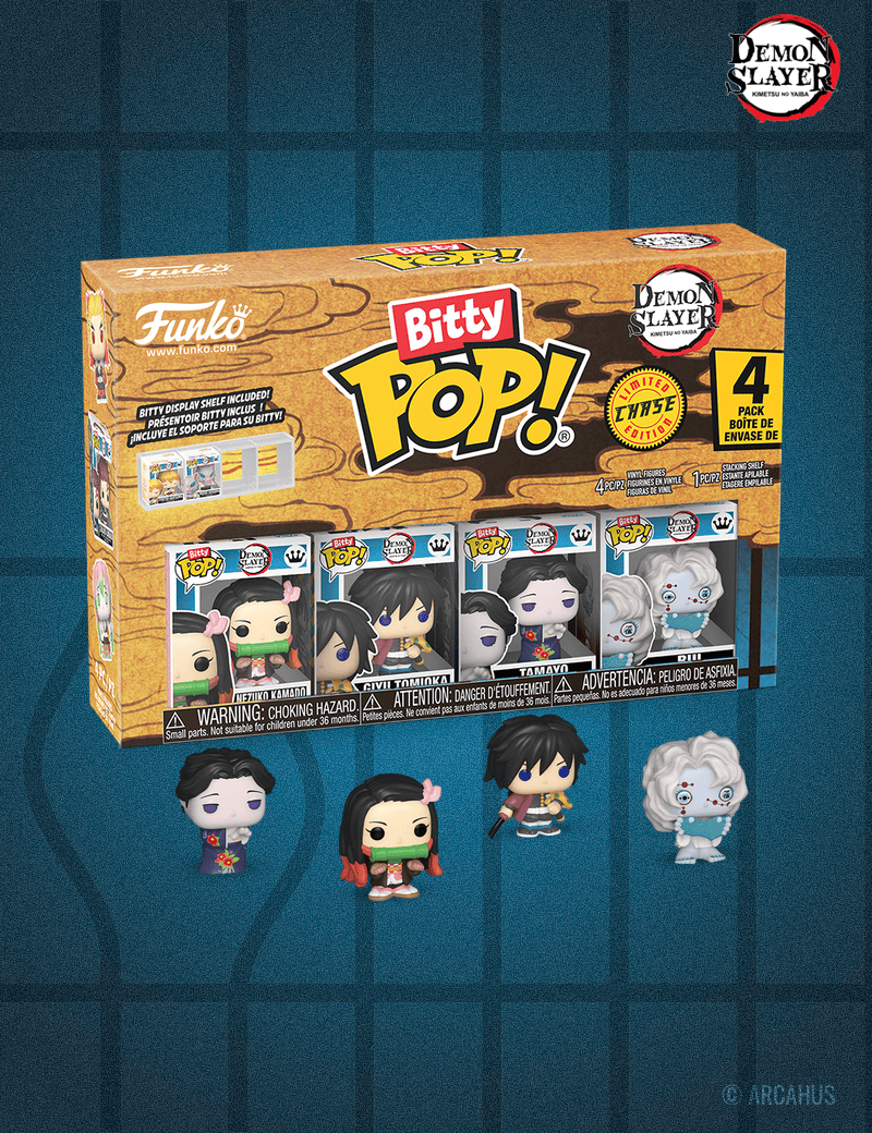 Demon Slayer (Nezuko) - Pack de 4 figurines Funko Bitty POP! Series 2
