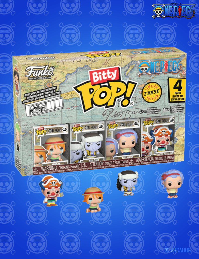 One Piece (Nami) - Pack de 4 figurines Funko Bitty POP!