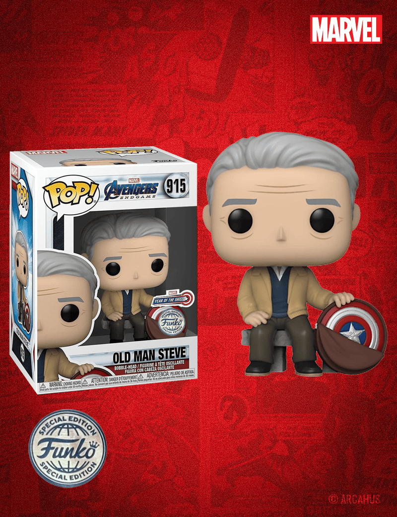 Steve "Vieil Homme" n° 915 - Figurine Funko POP! Marvel Studios Avengers Endgame
