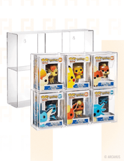 Présentoir 6 places Acrylique- Pour Figurines POP! Classique (10cm) EVORETRO