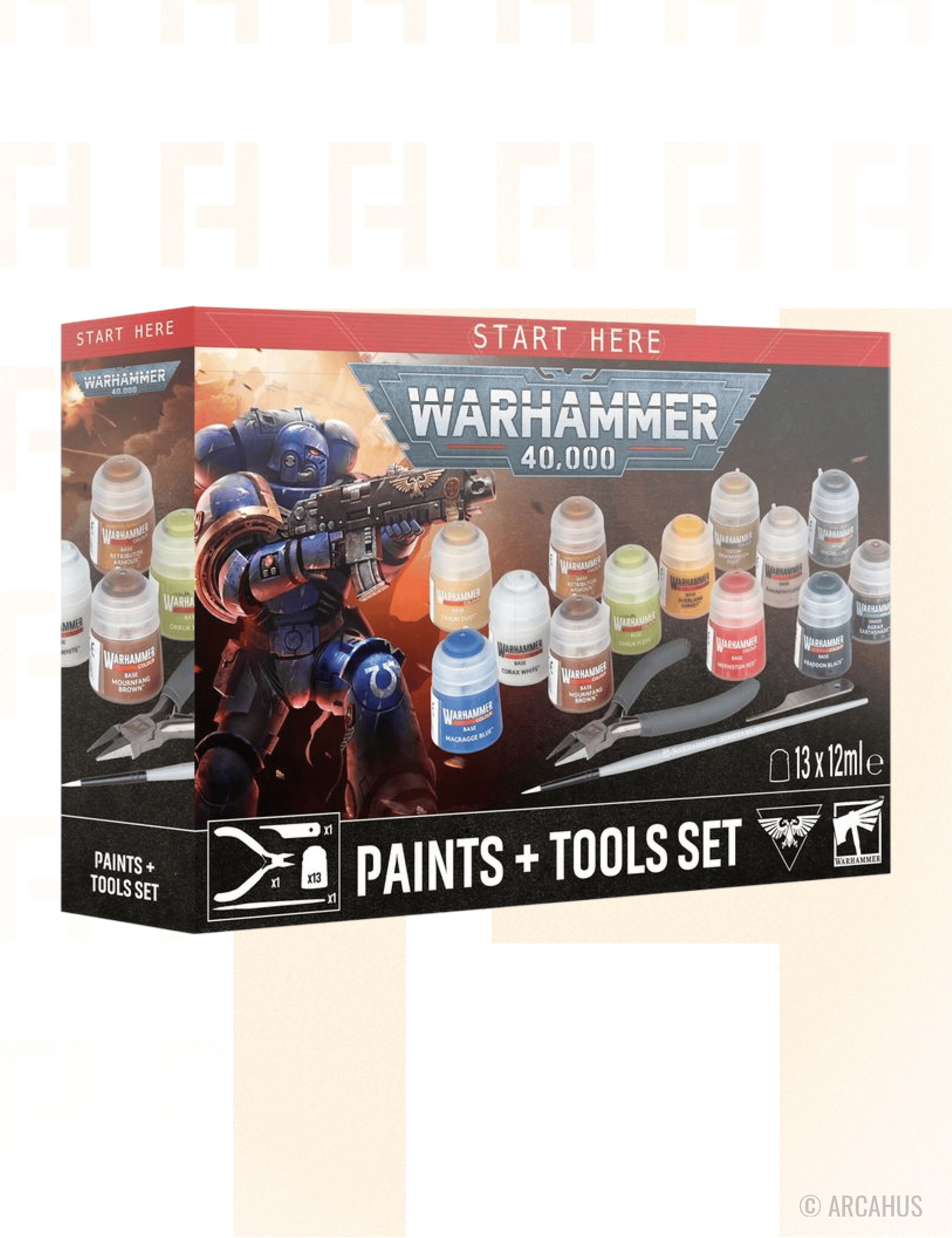 Set de Peintures + Outils - Figurine Miniature Warhammer 40,000