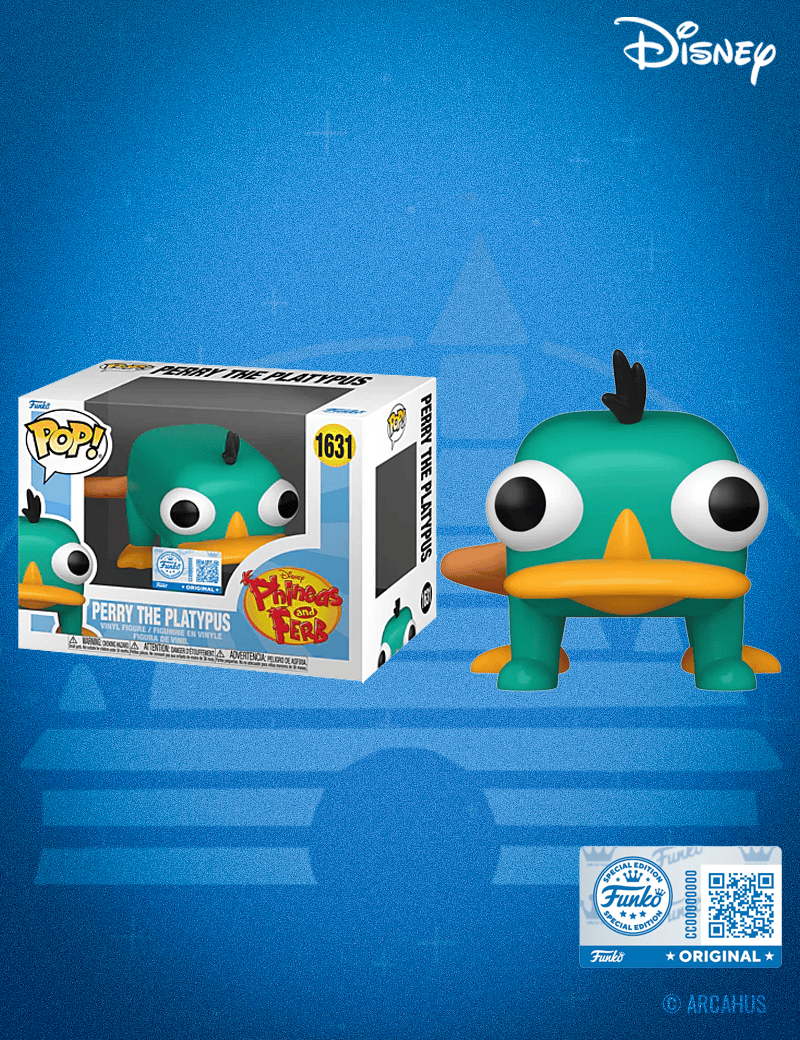 Perry l'ornithorynque n° 1631 - Figurine Funko POP! Disney Phineas & Ferb