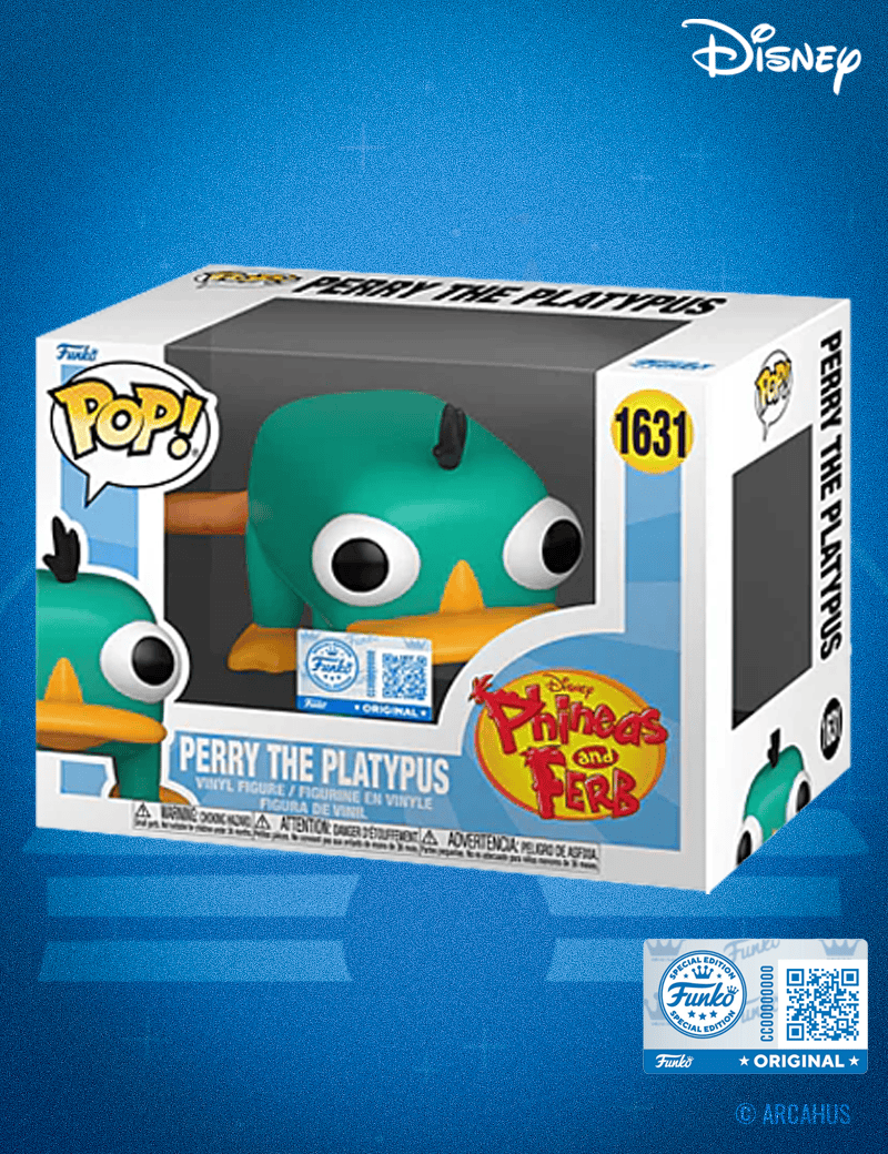 Perry l'ornithorynque n° 1631 - Figurine Funko POP! Disney Phineas & Ferb