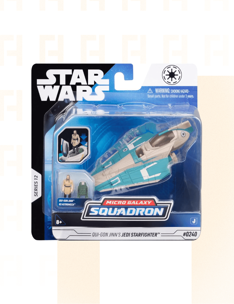 Qui-gon Jinn's Jedi Starfighter - Star Wars Micro Galaxy Squadron Series 12