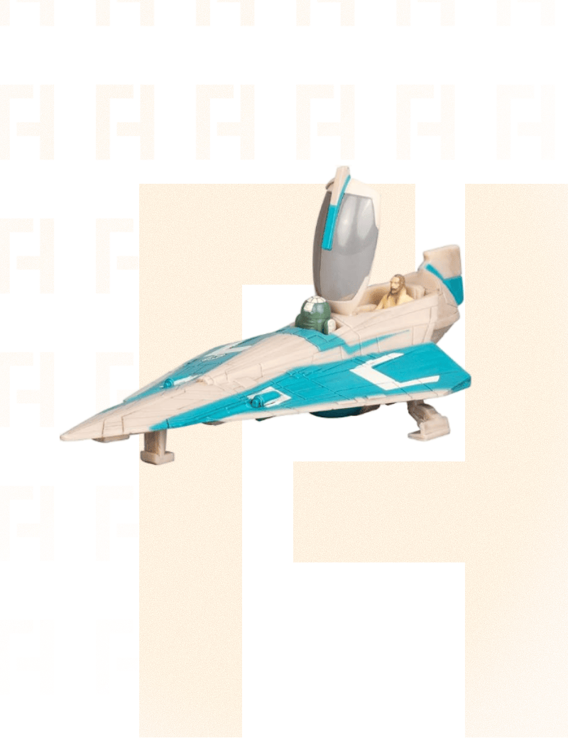 Qui-gon Jinn's Jedi Starfighter - Star Wars Micro Galaxy Squadron Series 12