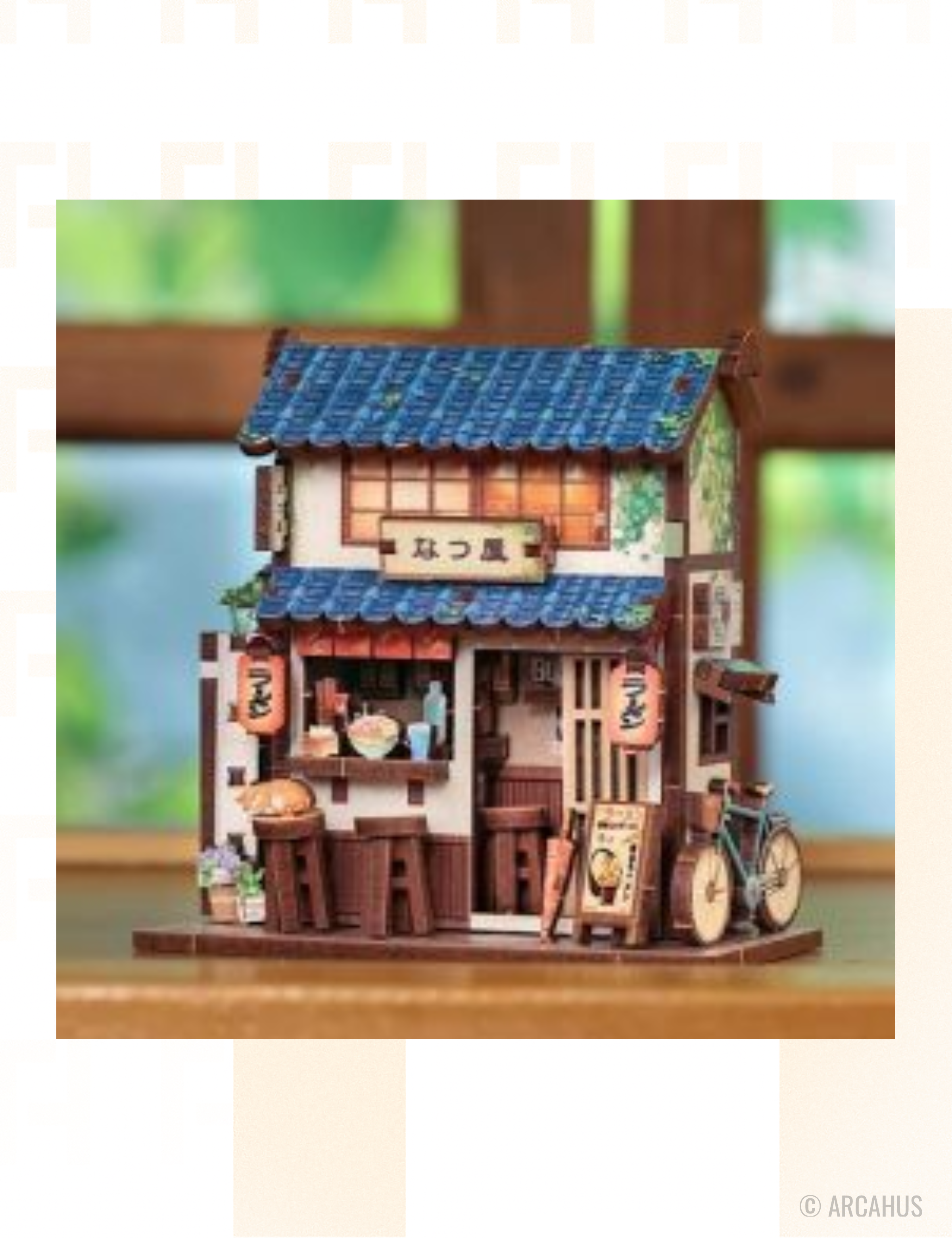 Restaurant de Ramen - Mini Book Nook DIY avec aimants