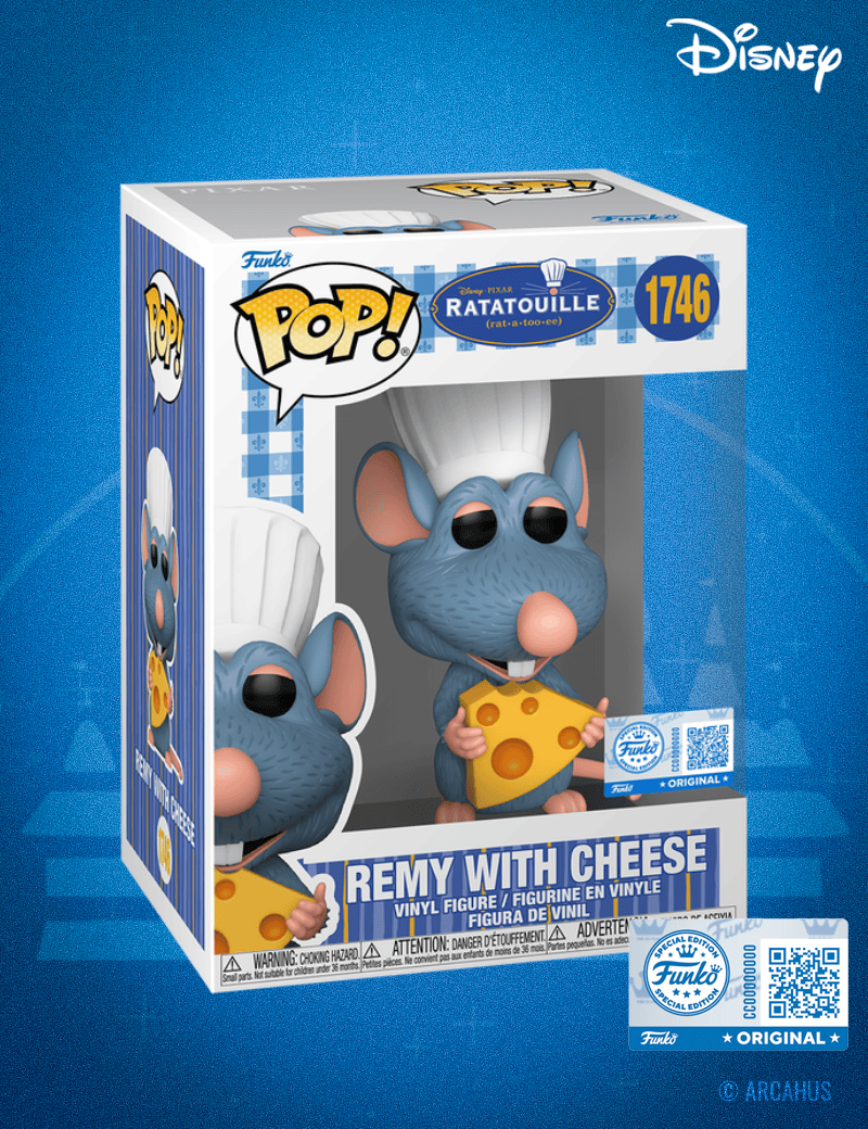 Remy avec fromage n°1746 - Figurine Funko POP! Disney Pixar Ratatouille