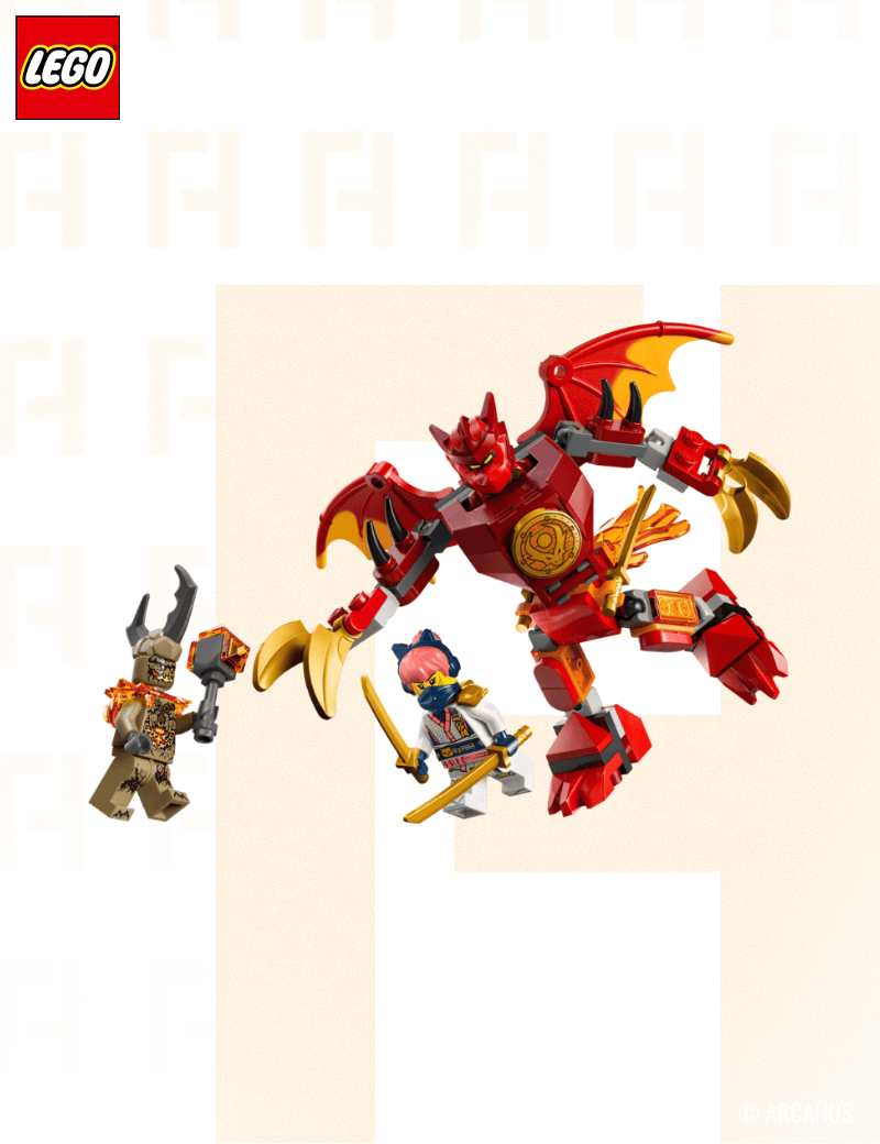 Pack de combat : le robot dragon de Kai - LEGO® Ninjago Dragons Rising 71851