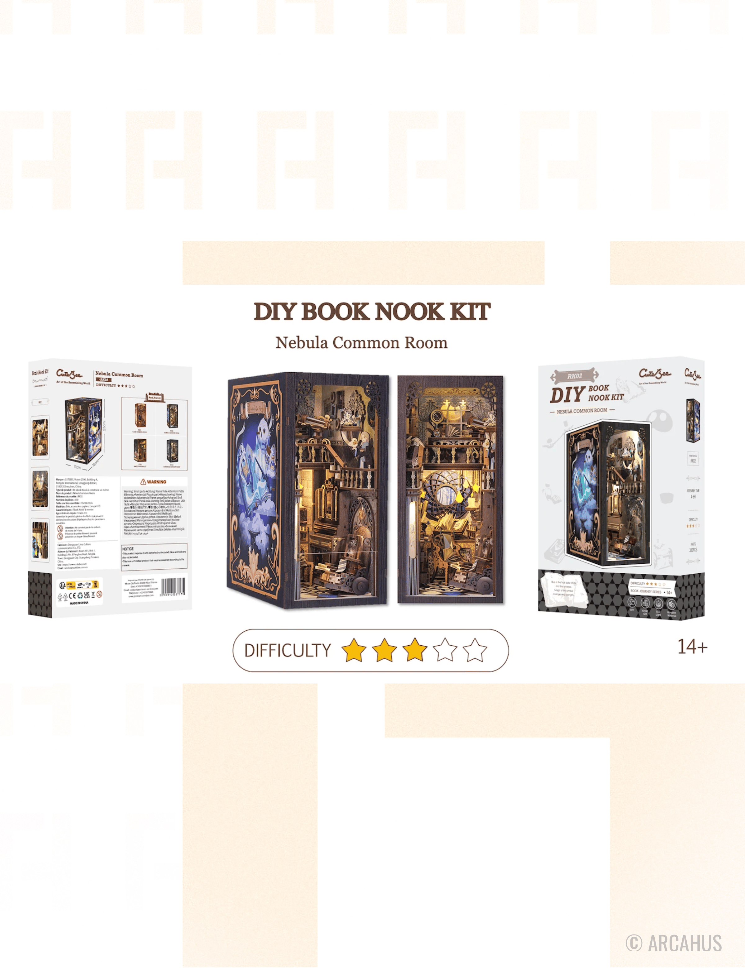 Salle Commune Nebula - Book Nook DIY + Eclairage LED