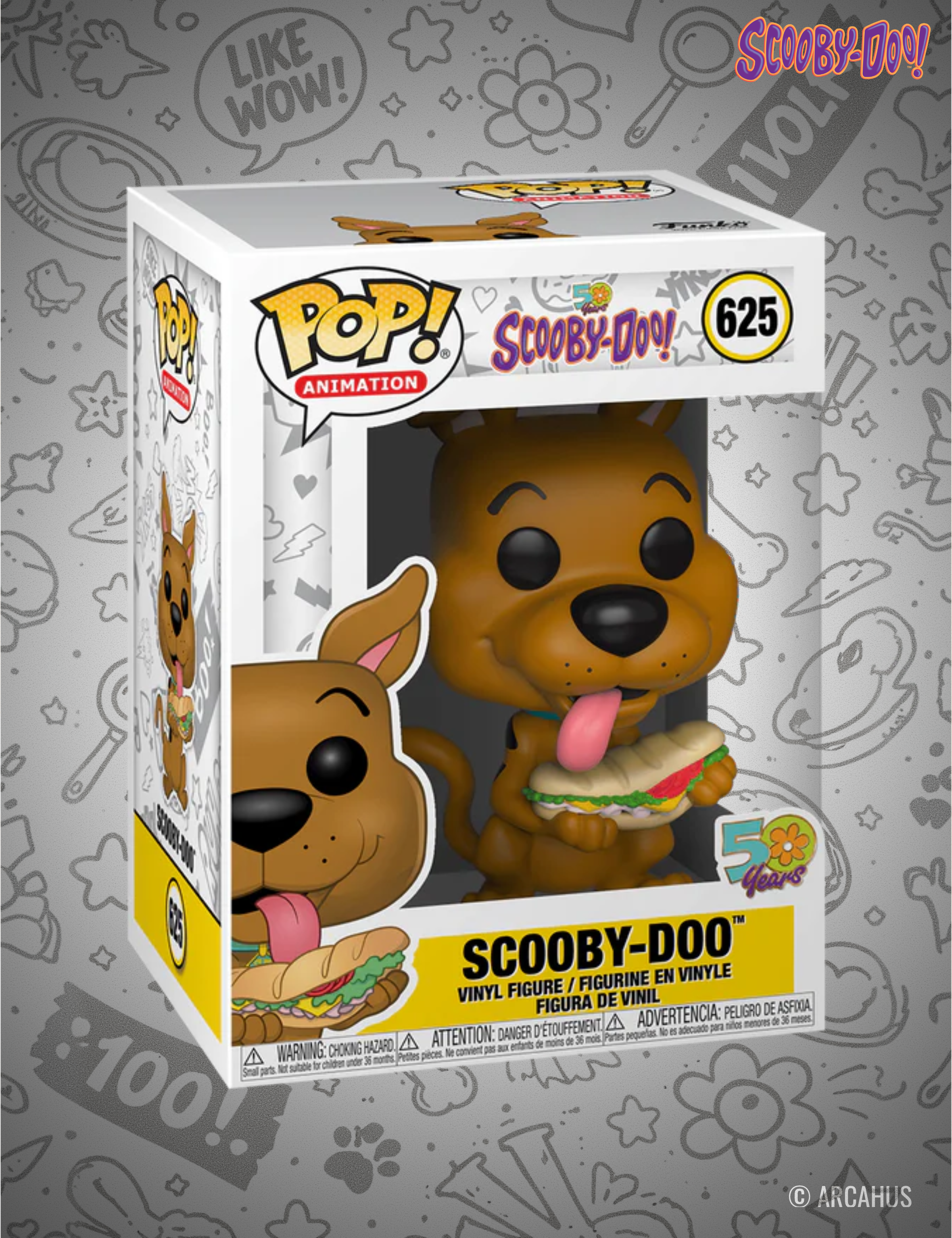 Scooby Doo with Sandwich n°625 - Figurine Funko POP! Animation Scooby Doo