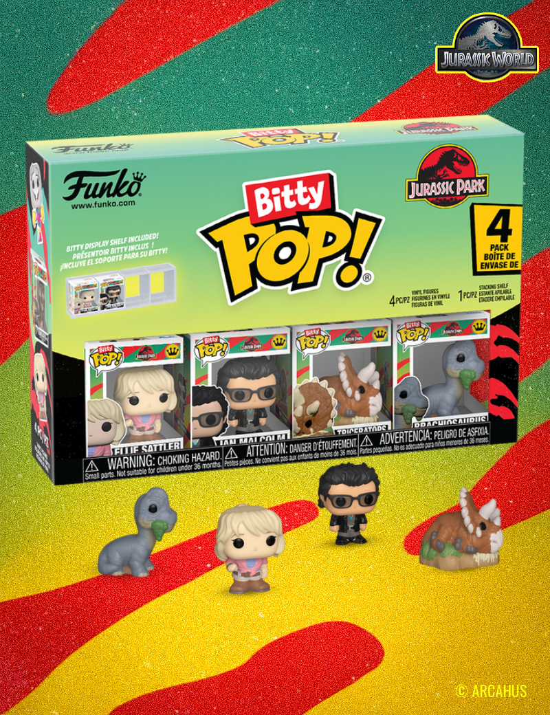 Jurassi Park (Triceratops) - Pack de 4 figurines Funko Bitty POP! Series 1
