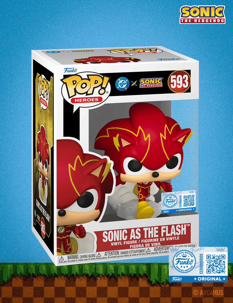Sonic en Flash n° 593 - Figurine Funko POP! Heroes DC x Sonic The Hedgehog