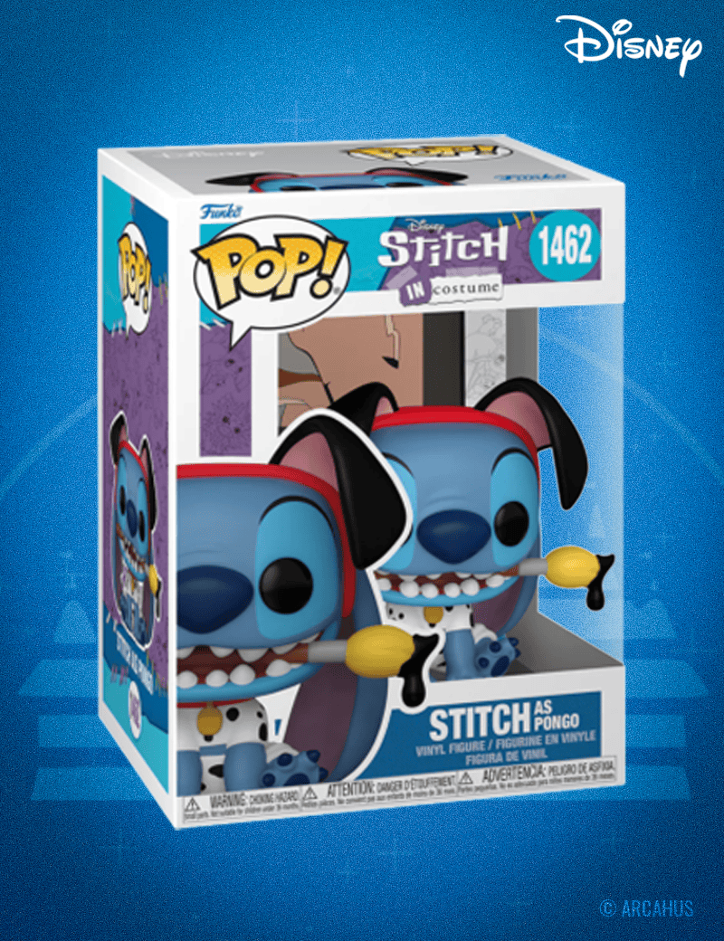Stitch en Pongo n° 1462 - Figurine Funko POP! Disney Stitch en Costumes
