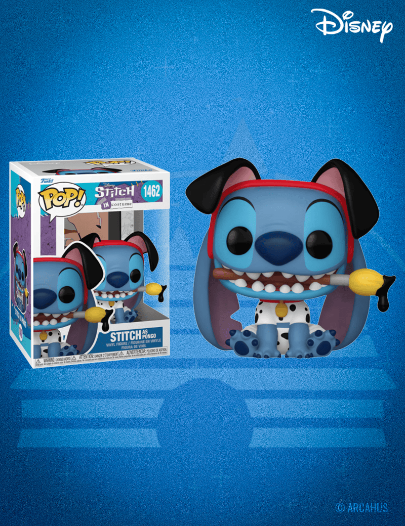 Stitch en Pongo n° 1462 - Figurine Funko POP! Disney Stitch en Costumes