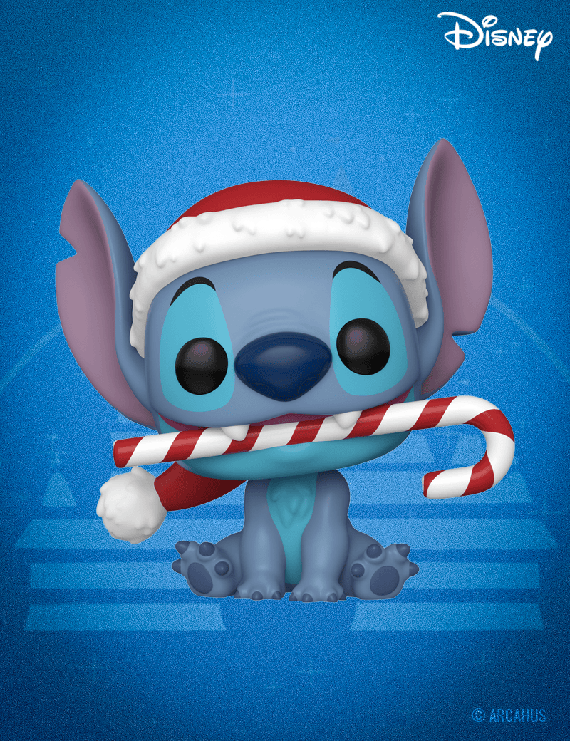 Stitch avec canne en sucre d'orge n° 1502 - Figurine Funko POP! Disney Lilo & Stitch
