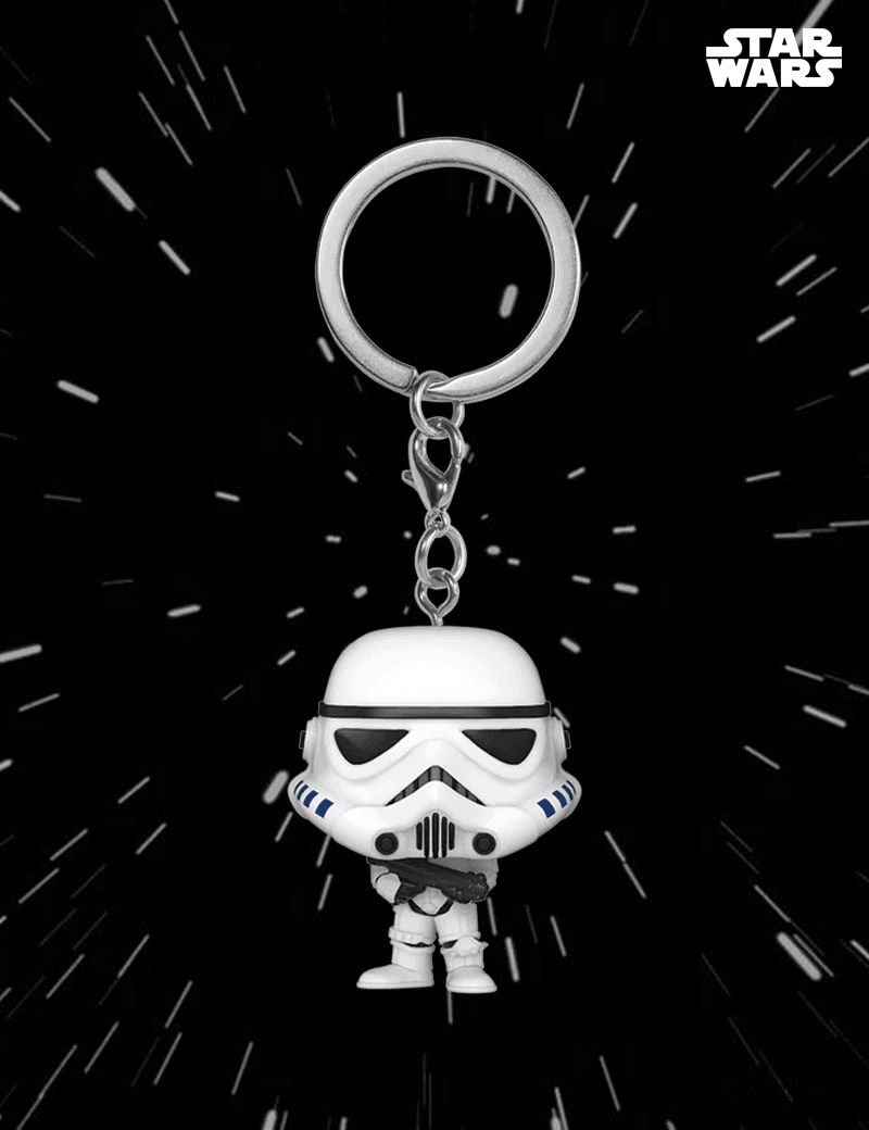 Stormtrooper Porte-clé - Figurine Funko POP! Pocket Keychain Star Wars