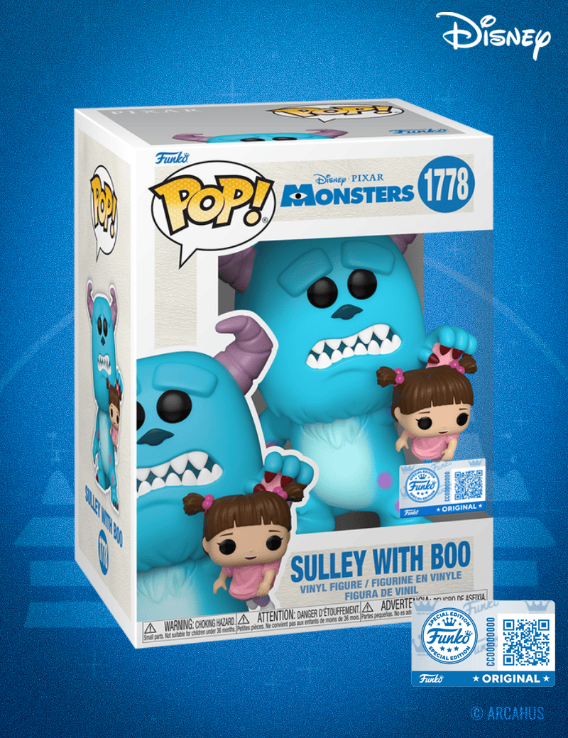 Sulley avec Boo n°1778 - Figurine Funko POP! Disney Pixar Monstres et Compagnie