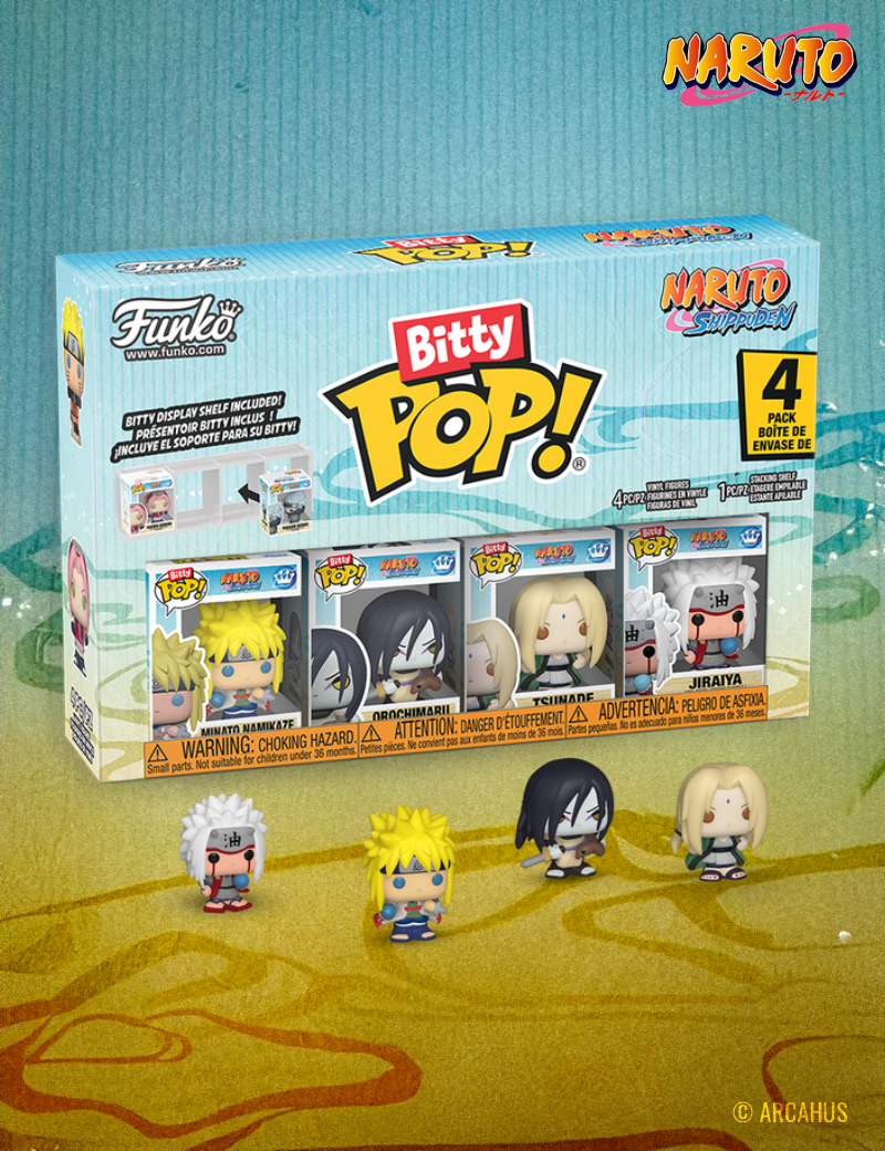 Team 2 - Funko Bitty POP! Pack de 4 figurines Animation Naruto Shippuden – Series 2