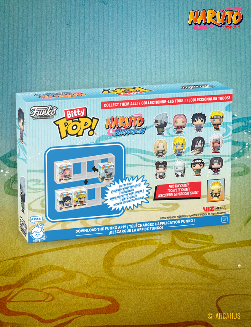 Team 2 - Funko Bitty POP! Pack de 4 figurines Animation Naruto Shippuden – Series 2