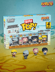 Team 7 - Funko Bitty POP! Pack de 4 figurines Animation Naruto Shippuden – Series 1