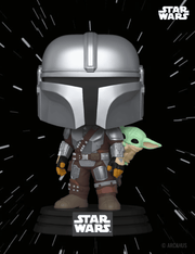 Mandalorian Avec Grogu n°818 - Figurine Funko POP! Star Wars The Mandalorian & Grogu