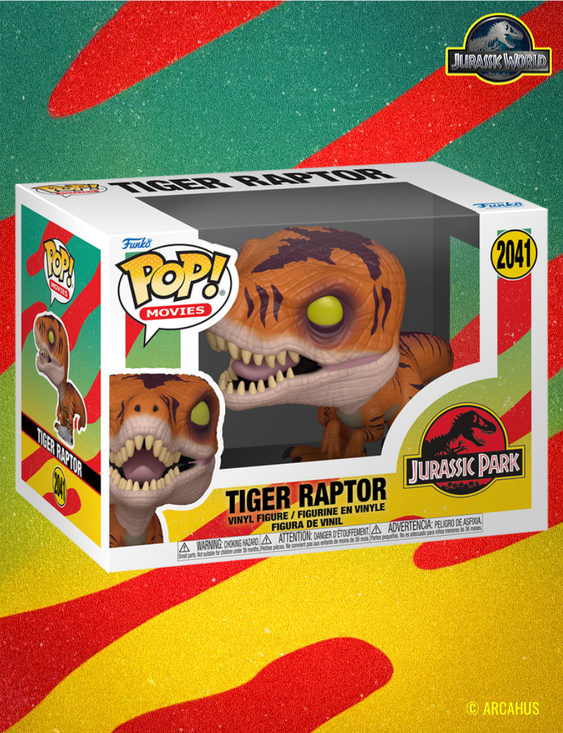 Tiger Raptor n°2041 - Figurine Funko POP! Movies Jurassic Park