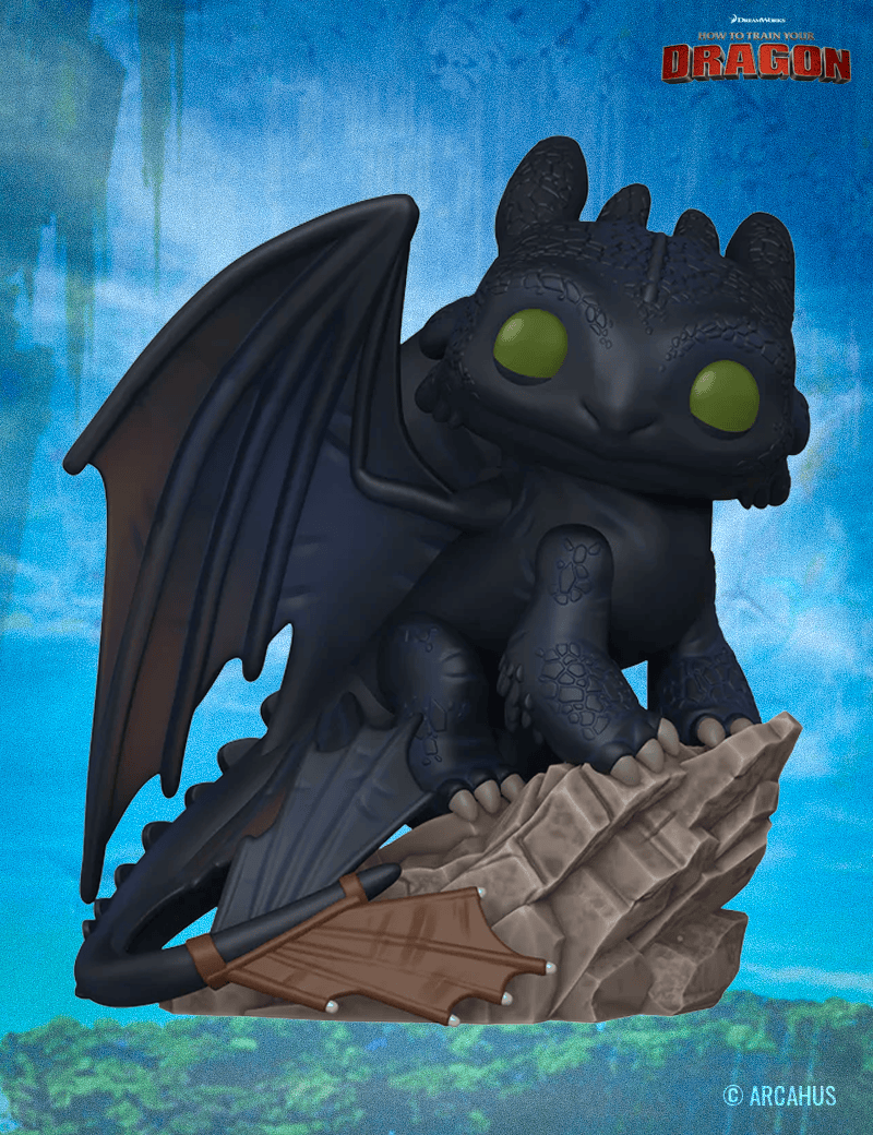 Krokmou (Toothless) n° 1792 - Figurine Funko POP! Deluxe Movies Dragons Live Action