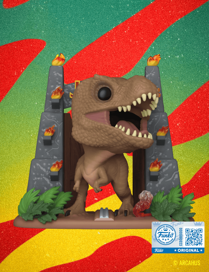 T-Rex avec portail n°1775 - Figurine Funko POP! Deluxe Movies Jurassic Park