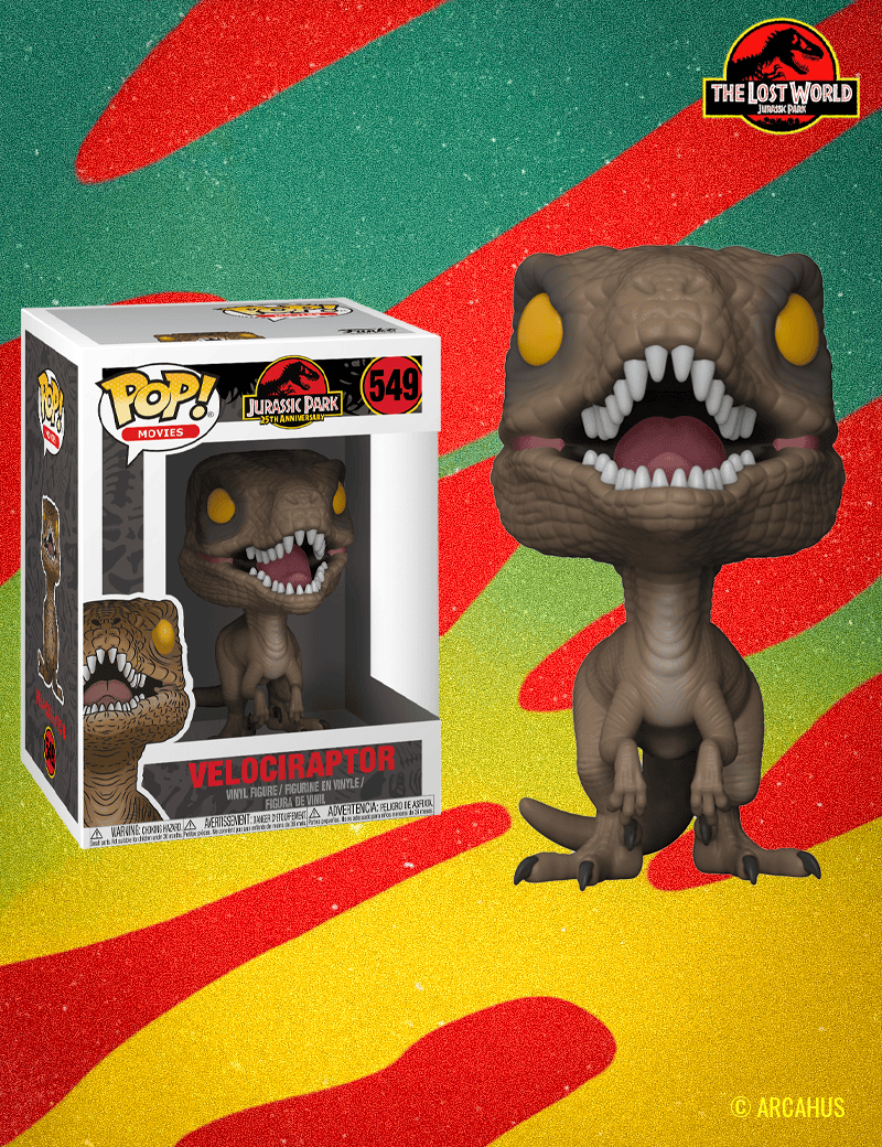 Velociraptor n° 549 - Figurine Funko POP! Movies Jurassic Park 25th Anniversary