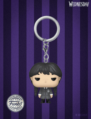 Wednesday Addams Porte-clé - Figurine Funko POP! Pocket Keychain Wednesday (Mercredi)